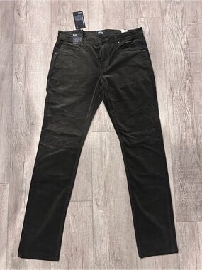 PAIGE Men's Forest Green Corduroy Pants 32x34